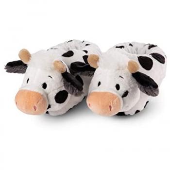 Nici Plüschfigur Hausschuhe Kuh Cowluna Gr. 34-37 GREEN