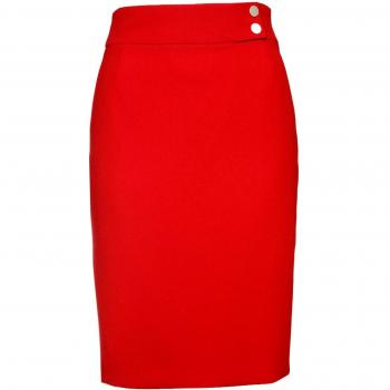 BOSS Bleistiftrock SlimFit Rot 36 – Damen (Vasela Design)
