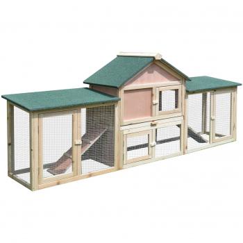 210 x 45.5 x 84.5 cm Rabbit Hutch