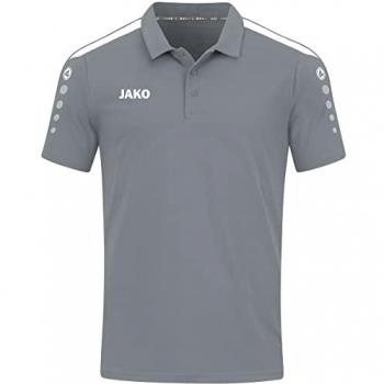 JAKO Damen Poloshirt Power - Grau/Weiß - Größe 40