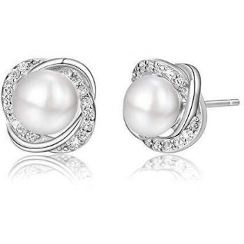 Elegant PearLove Pearl Earrings – 925 Sterling Silver