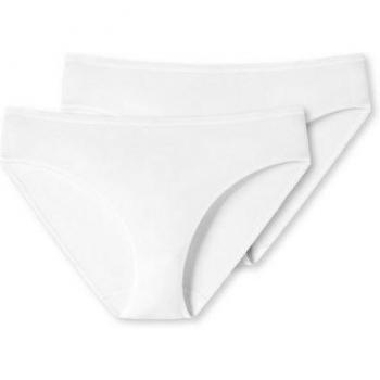 Schiesser Tai Slip für Frauen, 2er Set, Größe 38 - Weiß