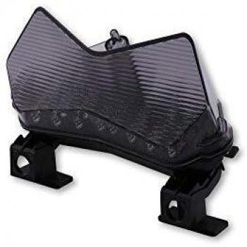Feu arrière LED teinté Shinyo pour moto Kawasaki Z 750/1000, ZX6R, ZX6RR - Noir