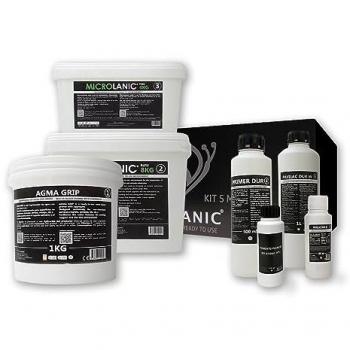 Microlanic kit microcemento 5m² sbc especial baños y cocinas