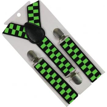 Winfox Plaid Hosenträger für Kinder, 2,5 cm breit