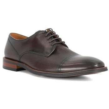 Dune Stones Dark Brown Derby Shoes for Men – Size 10