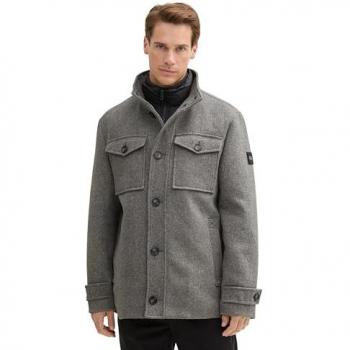 TOM TAILOR 2-in-1 Wolljacke grau Herren XL