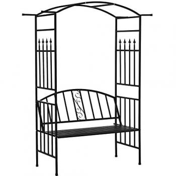 Outsunny Metal Bench Loveseat