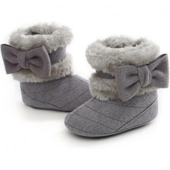 Plush Ankle Boots for Baby Girls (0-18M)