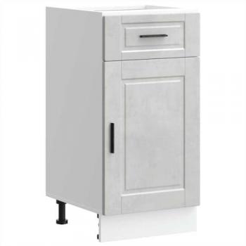 Vidaxl - Mueble bajo de cocina porto gris cemento madera reconstituida 8633