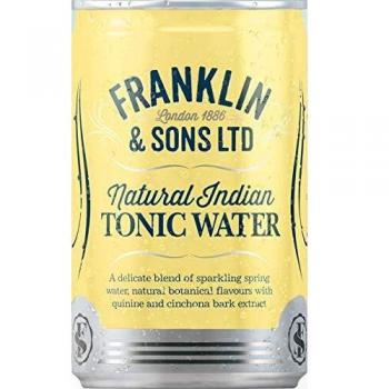 Franklin & Sons Indian Tonic Water, 24-Pack 150 ml Cans