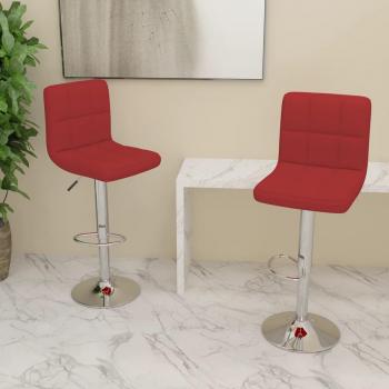 VidaXL Barhocker 2 Stk. Weinrot Stoff