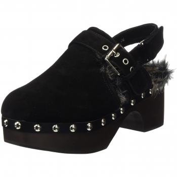 Bibi Lou Women’s Zueco Clogs – Black, Buckled, Size 5 UK