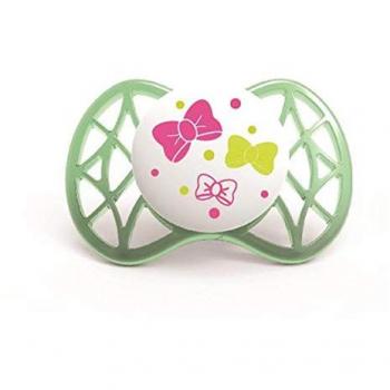 Nuvita Set Chupete Tetina Simétrica +0m Rosa y Verde