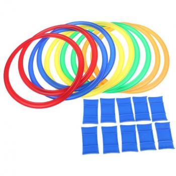 Juego de Rayuela para Niños - 10 Anillos para Integración Sensorial