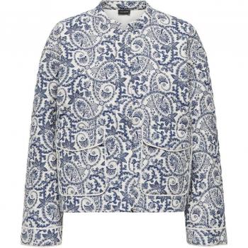 ONLY – Steppjacke mit Leopardenmuster in Blau 36 Female