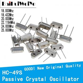 Resonadores de cristal HC-49S 10 unids 18.000Mhz 18.432Mhz 20.000Mhz 22.1184Mhz 24.000Mhz 25.000Mhz