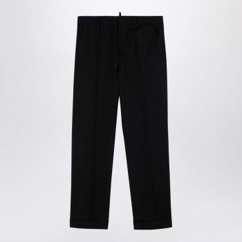 Dsquared2 Women's Dean Black Wool Trousers Size 42