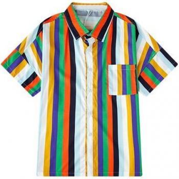GONTHWID Summer Casual Hawaiian Party Shirt