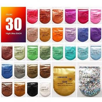 MENNYO Mica Pulver für Kunstharz 30 Farben