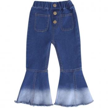 Pantalón de algodón con corte de bota