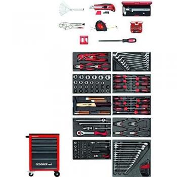 Red Carro de Taller Gedore R21560002 166 Herramientas