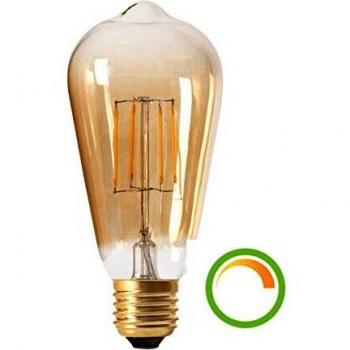 Ampoule LED style Edison compatible avec variateur - Culot E27 - Lumière Blanc Chaud Eclairage Salon Chambre Cuisine Couloir - 4 W - 400 lm - E27 - IP20