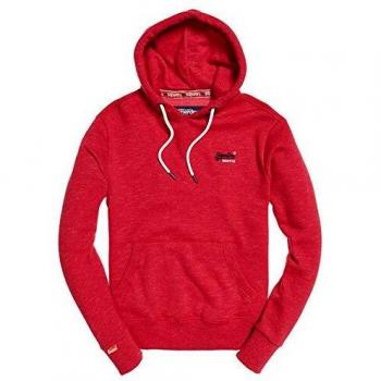 Superdry Herren Sweatshirt Orange Label Classic Overhead M, Rot