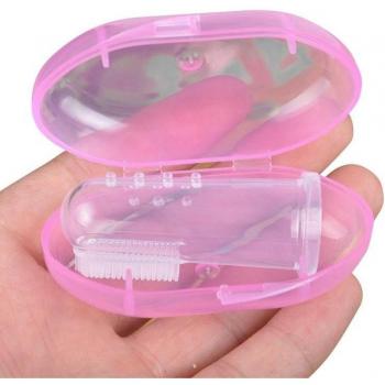 Juego de Cepillo de Dientes Infantil con Protección de Silicona