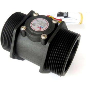 2 DN50 Plastic Hall Turbine Flow Meter 10~300L/min