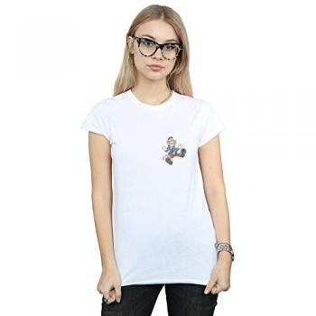 Tom & Jerry Frankenstein Classic Cotton Shirt (White, XXL)
