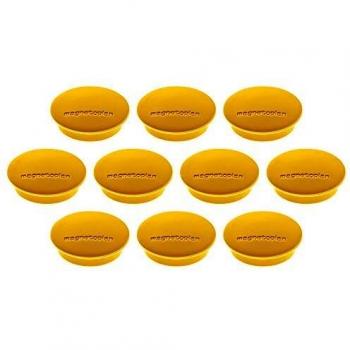 Magnete Discofix Junior, 34 mm, 10 Stück, gelb