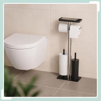 Porte-rouleau de papier toilette Relaxdays