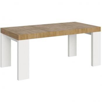 Table rectangulaire extensible bois clair RIBO 180‑440 cm