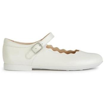 Ballerines Geox J4555C 00044 C1000 Blanc Fille – Cuir pour Enfant