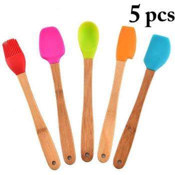 Justdolife 5 Stks/set Keuken Bakken Gebruiksvoorwerpen Roerlepel