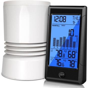 Reloj Despertador Digital con Indicador de Clima y Temperatura