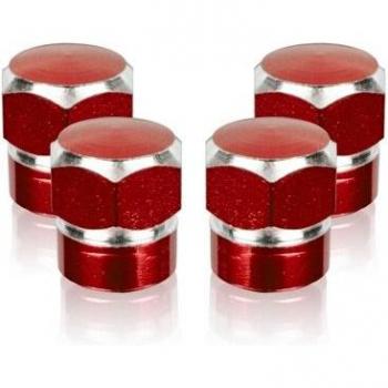 Set de 4 Tapones de Válvula de Aluminio Universal - Protección para Ruedas de Coche y Bicicleta