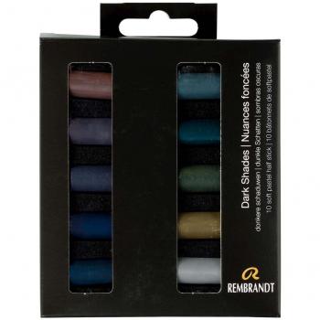 Professional Dark Palette Pastels – 10 Soft Half Pastels