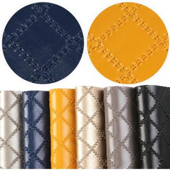 Feuilles en Faux Cuir de couleur unie - 6 pièces