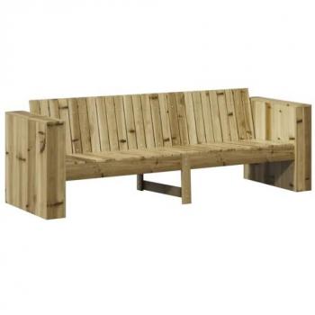 Pine Garden Lounger 3‑Seat – 185.5 × 60 × 62 cm (Impregnated Wood)