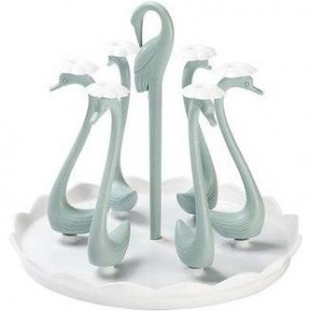 Plastic Dish Drainer with Glass Holder