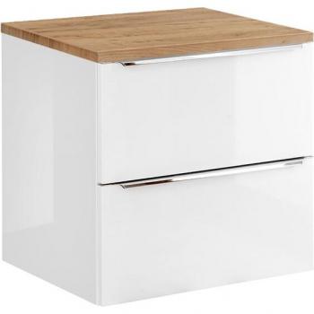 Meuble sous‑vasque plan de toilette, stratifié blanc