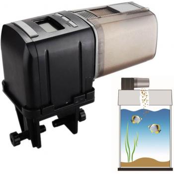 Intelligenter automatischer Fischfütterer - Digitaler LCD-Futterspender für Aquarien