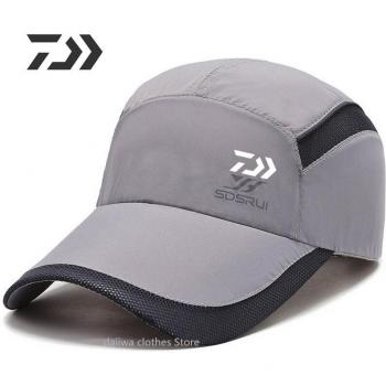 Sonnenhut Angeln Sommer Atmungsaktiv Schnell trocknend Gittergewebe Verstellbare Kappe für Männer und Frauen