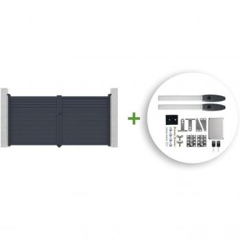 Casanoov Portail électrique Carpatia 350x180 cm – motorisé Hicker B200