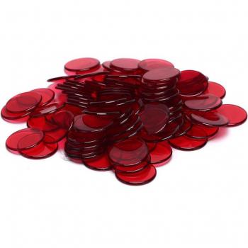 100er Set Poker Chips aus Kunststoff für Spieleabende