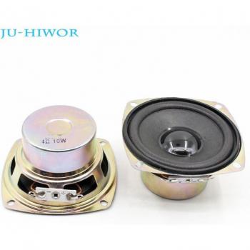 2pcs 4ohm 10W 3-inch Full Frequency Square Loudspeaker with Internal Magnetic Foam Edge