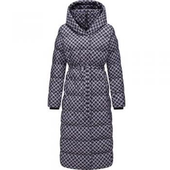Ragwear Niara Long Print Steppmantel für Damen, Größe XS