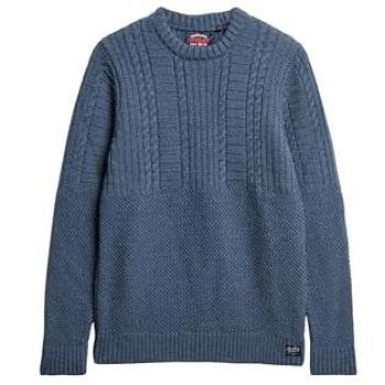Superdry Strickpullover Jacob Zopfmuster